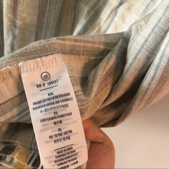 United By Blue Stripe Short-Sleeve Button-Down (L) - Picture 3 of 5